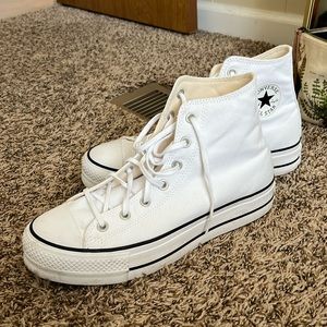 Platform Converse Sneakers - White